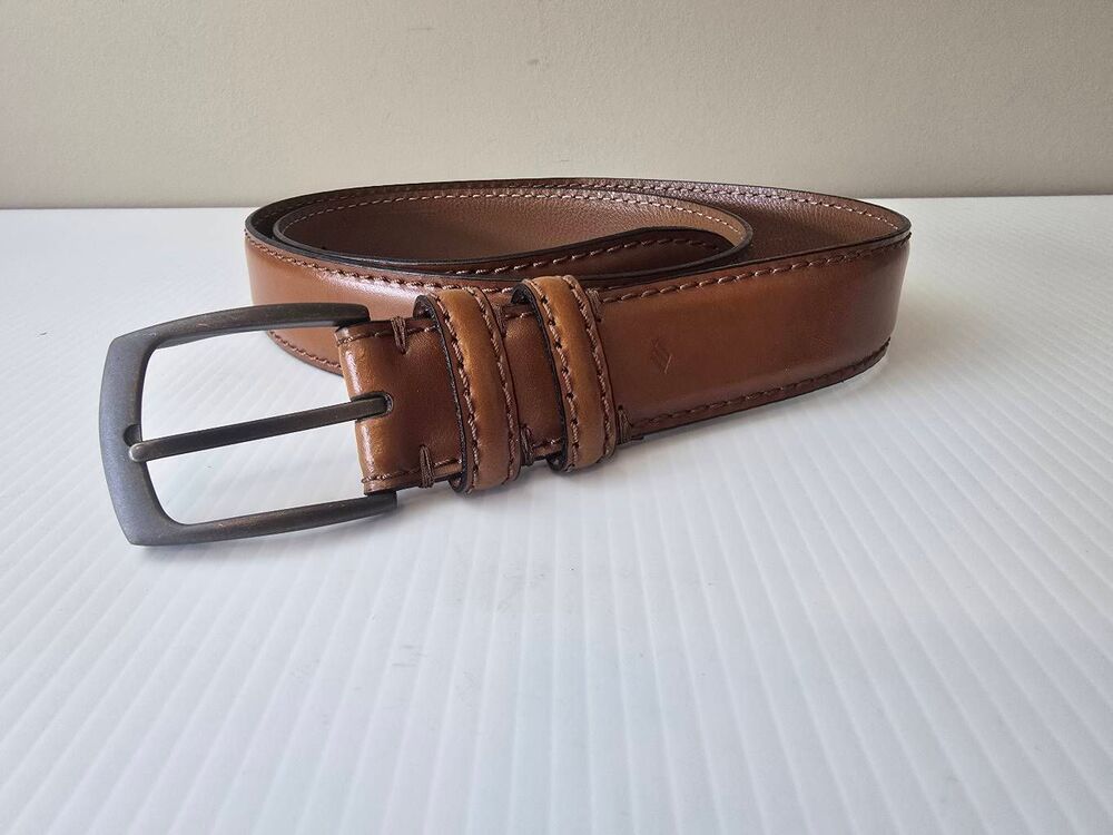 Joseph Abboud Leather Belt Brown Sz 34